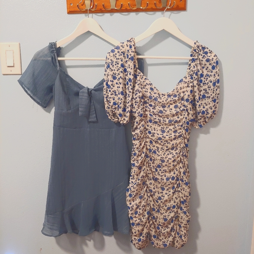 Cottagecore Date Floral 2 Mini Form-Fitting Dresses